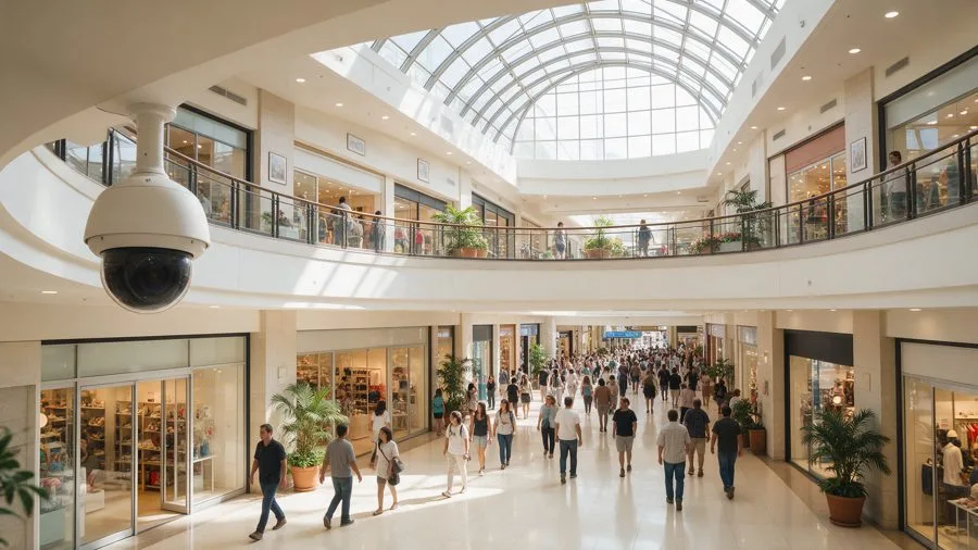 Corredor de shopping center