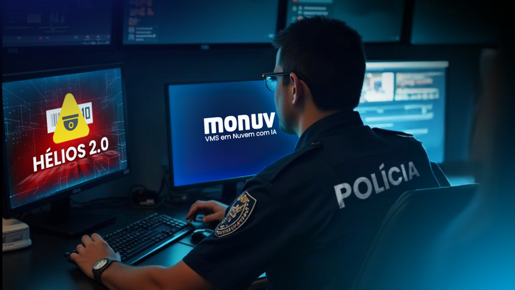 Como a integração entre Monuv e Hélios pode transformar a segurança pública com leitura de placas inteligente VMS em nuvem e IA para central de monitoramento capa helios VMS em nuvem e IA para central de monitoramento