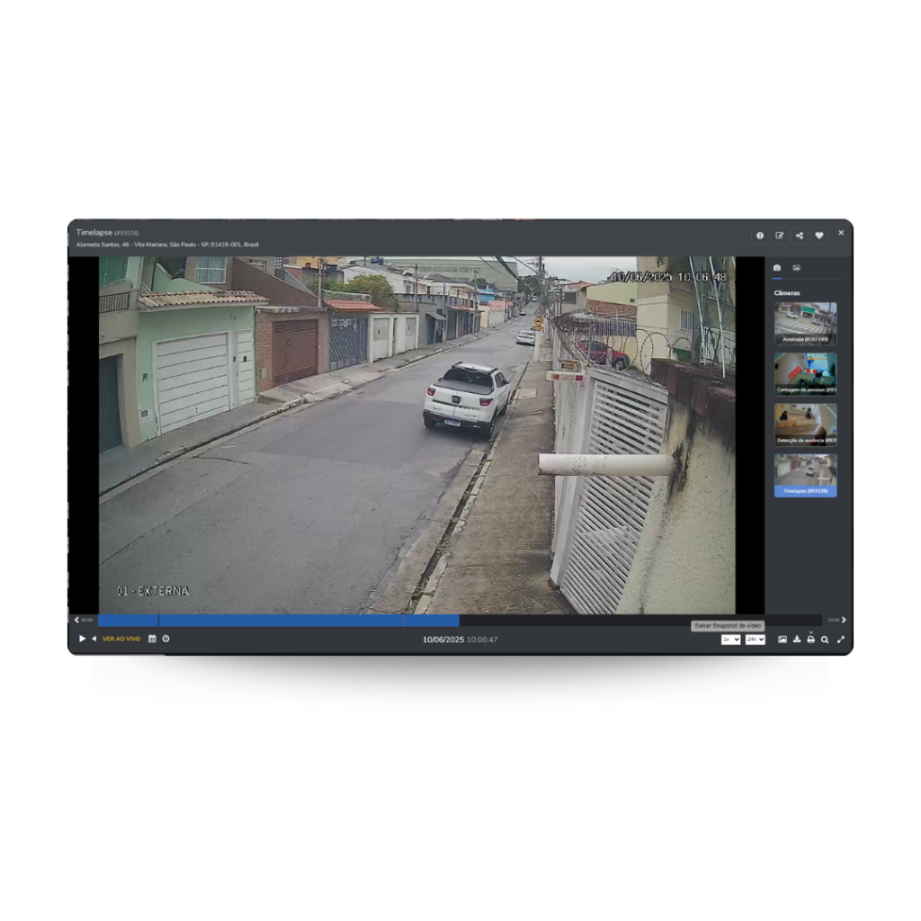 Monuv News Agosto VMS em nuvem e IA para central de monitoramento snapshot no app VMS em nuvem e IA para central de monitoramento