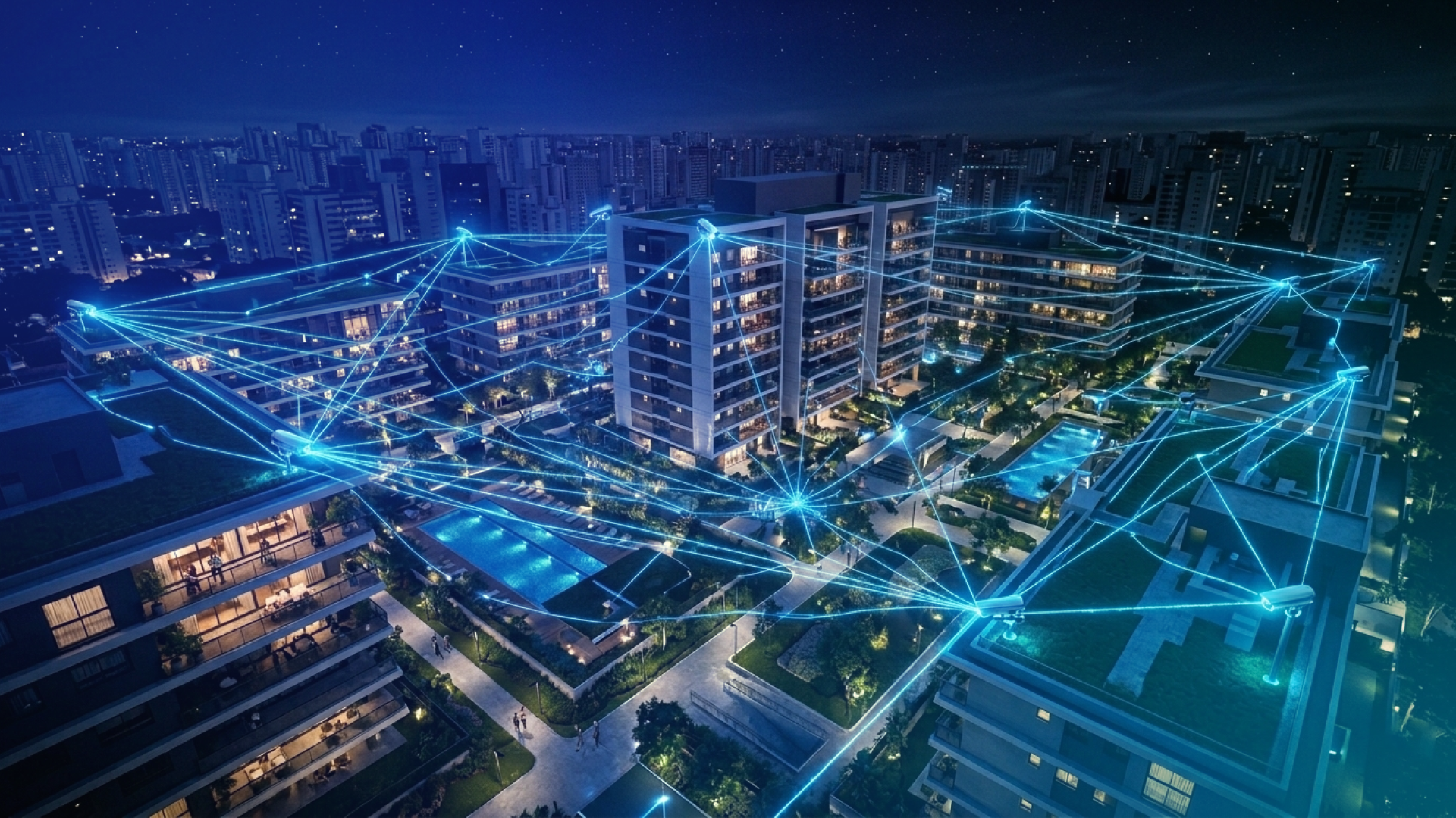 seguranca condominio VMS em nuvem e IA para central de monitoramento